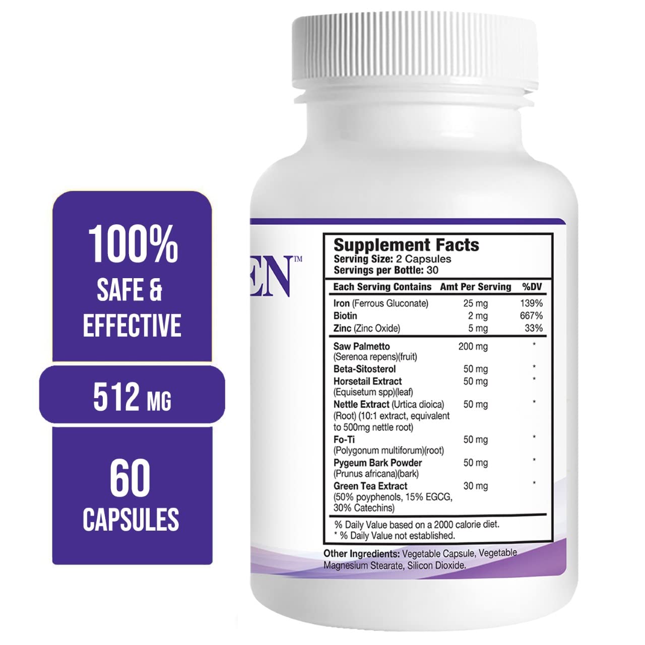 Propidren by HairGenics - DHT Blocker with Saw Palmetto To Prevent Hair Loss