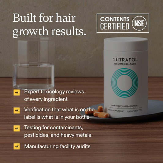 Nutrafol Women's Balance Hair Growth Supplement – Clinically Proven for Enhanced Hair Thickness