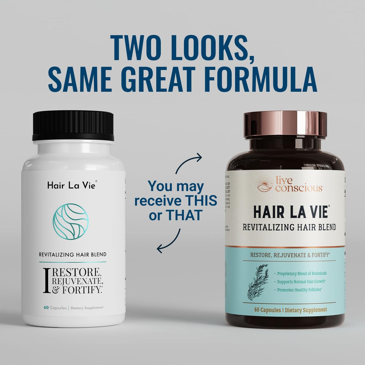 Hair La Vie – Revitalizing Hair Blend by Live Conscious (60 Capsules)