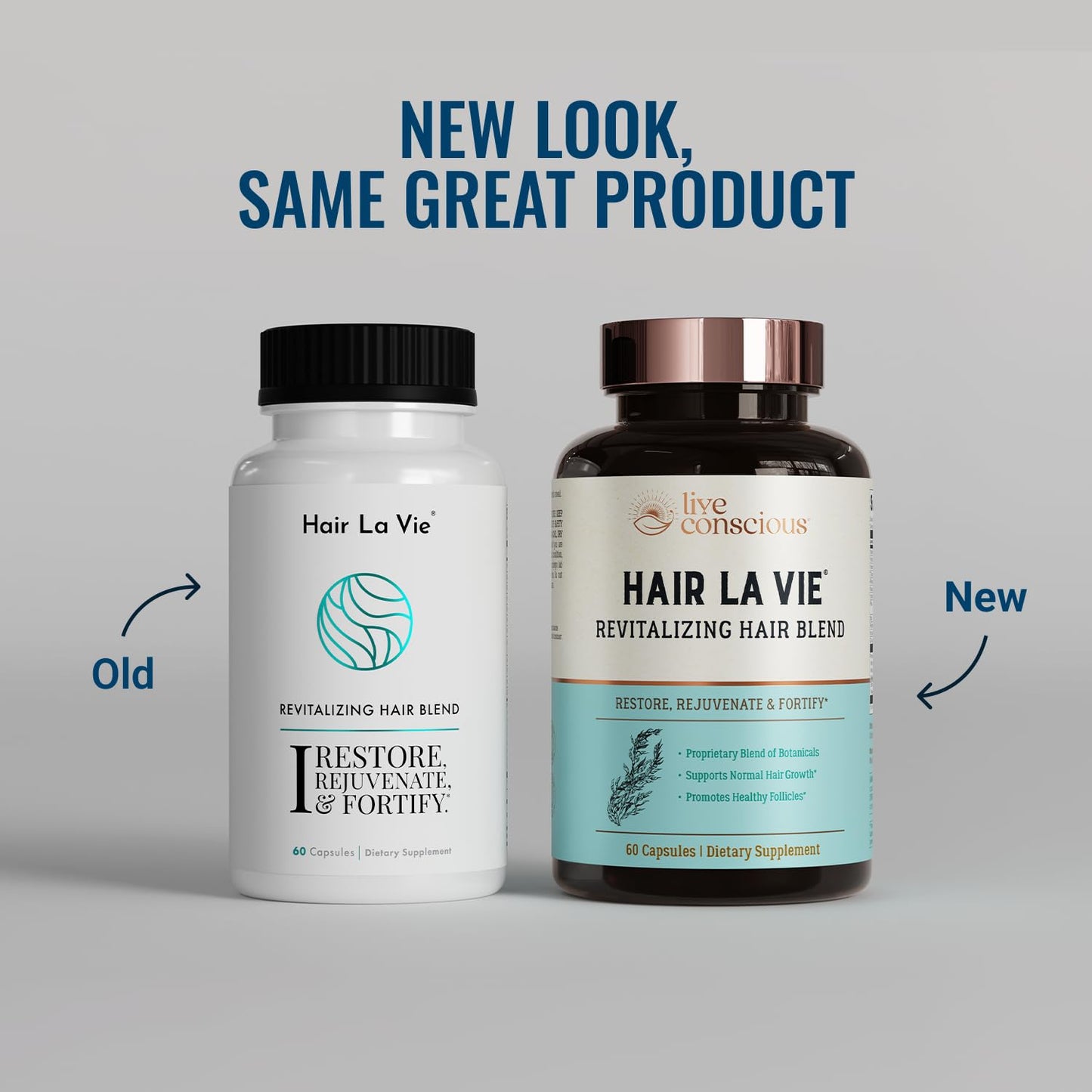 Hair La Vie – Revitalizing Hair Blend by Live Conscious (60 Capsules)