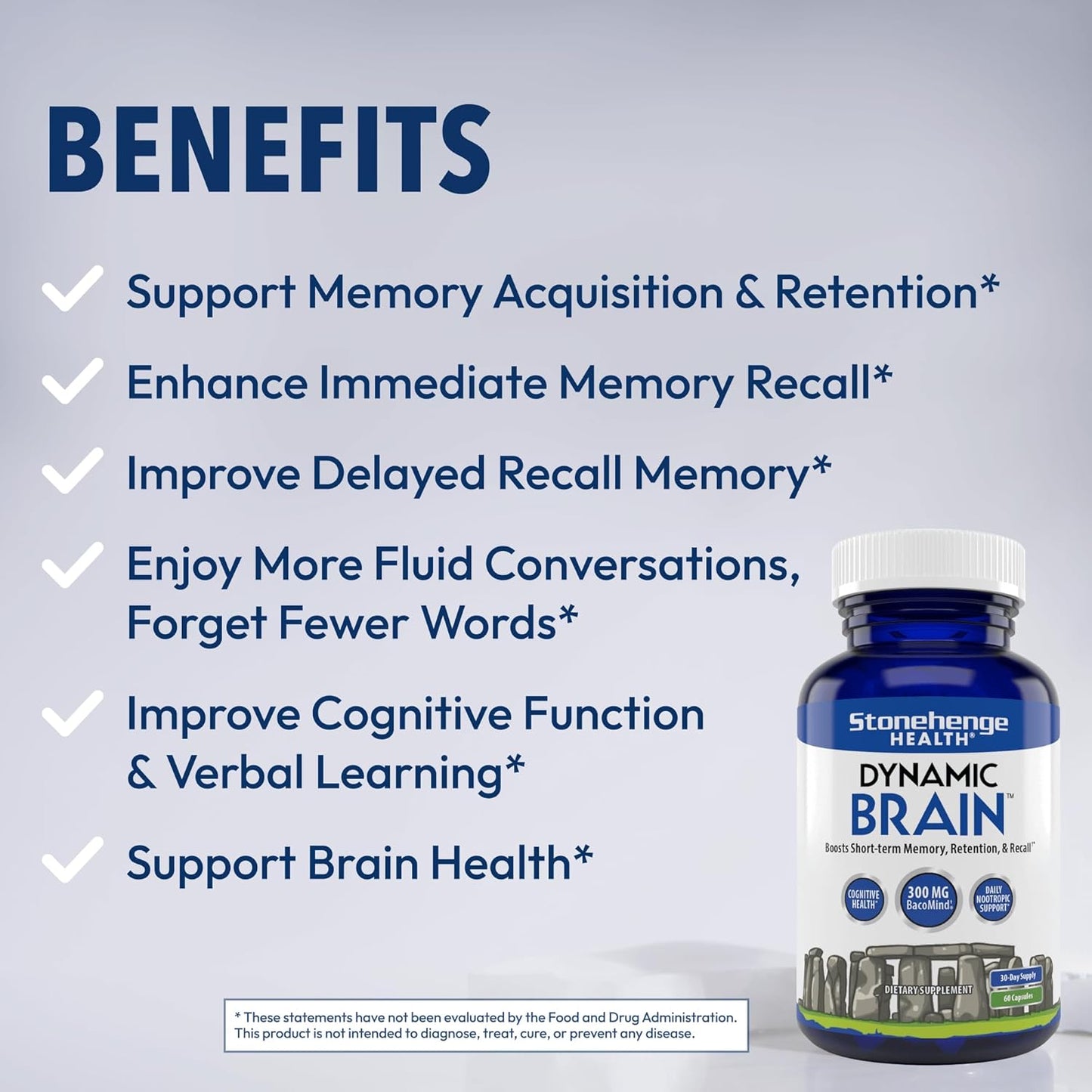 Stonehenge Health Dynamic Brain Supplement Capsules
