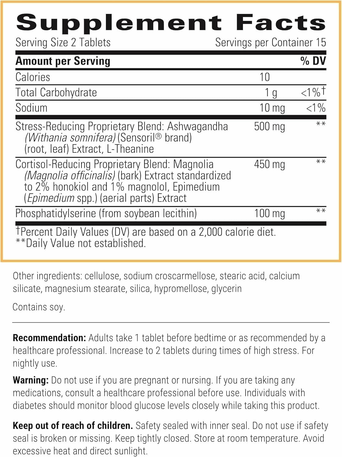 Integrative Therapeutics Cortisol Manager - Adrenal Health Support Supplement for Healthy Stress Response* - Vegan, Dairy-Free & Gluten-Free - 90 Capsules (45 Servings)