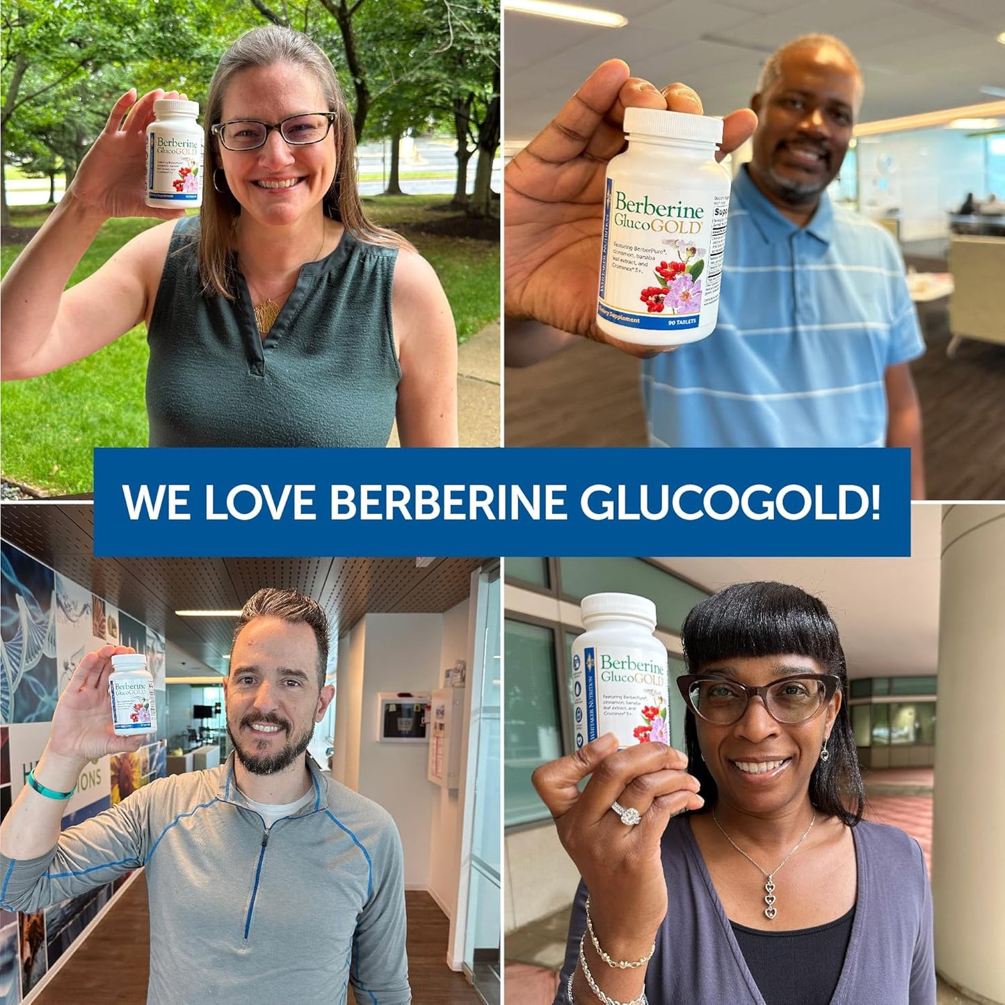 Dr. Whitaker’s Berberine GlucoGold Supplement with 1500 mg per Day of BerberPure Berberine, Concentrated Cinnamon, Crominex Chromium and Banaba Leaf Extract (90 Tablets)