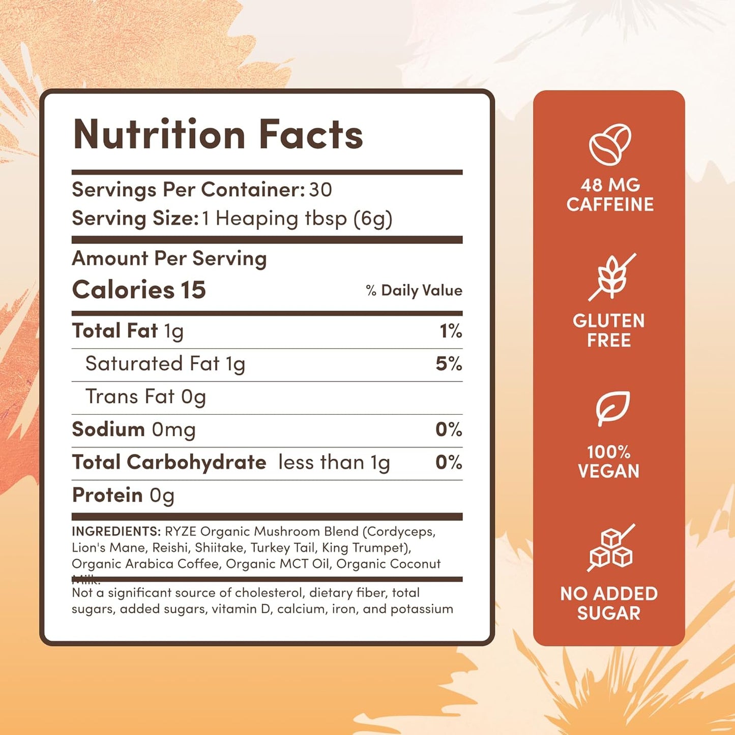 RYZE Mushroom Coffee – Premium Organic Mushroom Coffee Blend with Adaptogens for Focus, Energy & Immunity